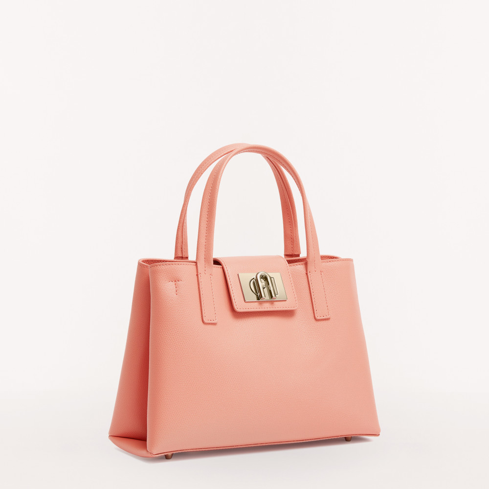 Women's Furla 1927 M Tote Bags Rose | 45618ZVAP