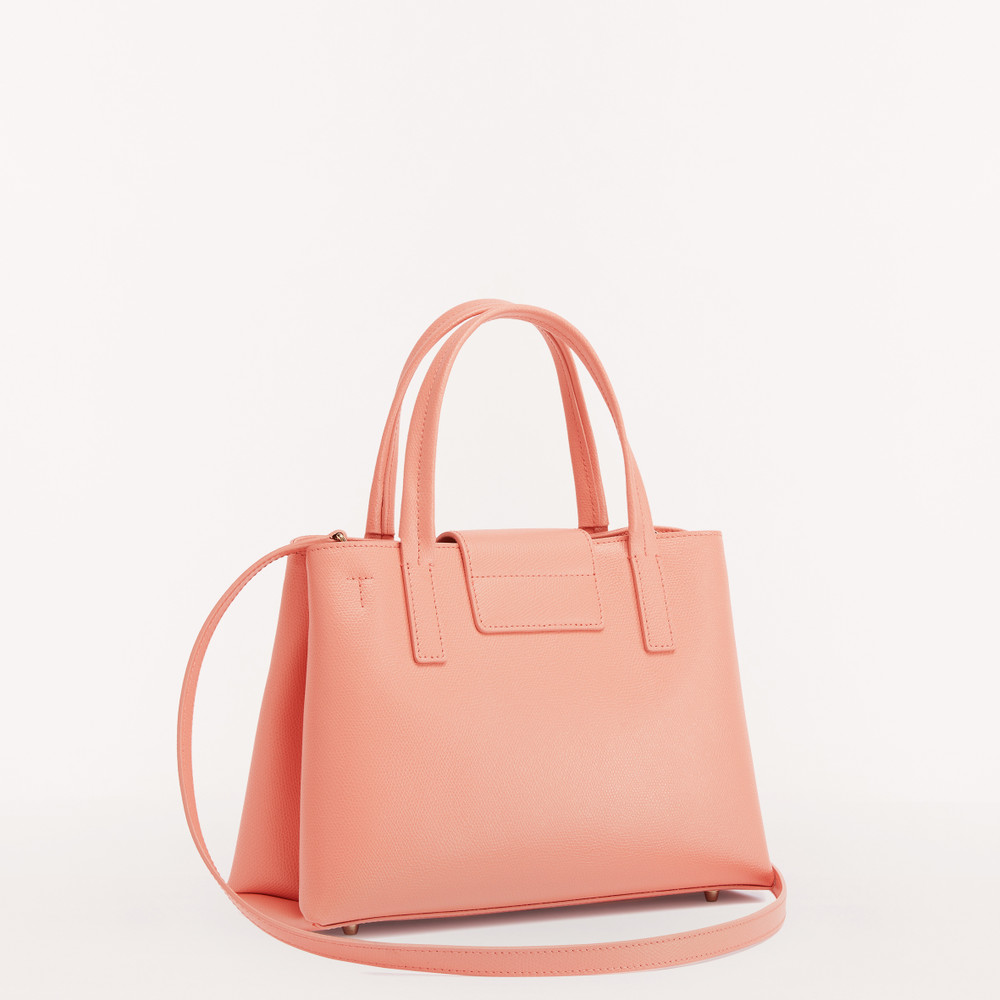 Women's Furla 1927 M Tote Bags Rose | 45618ZVAP