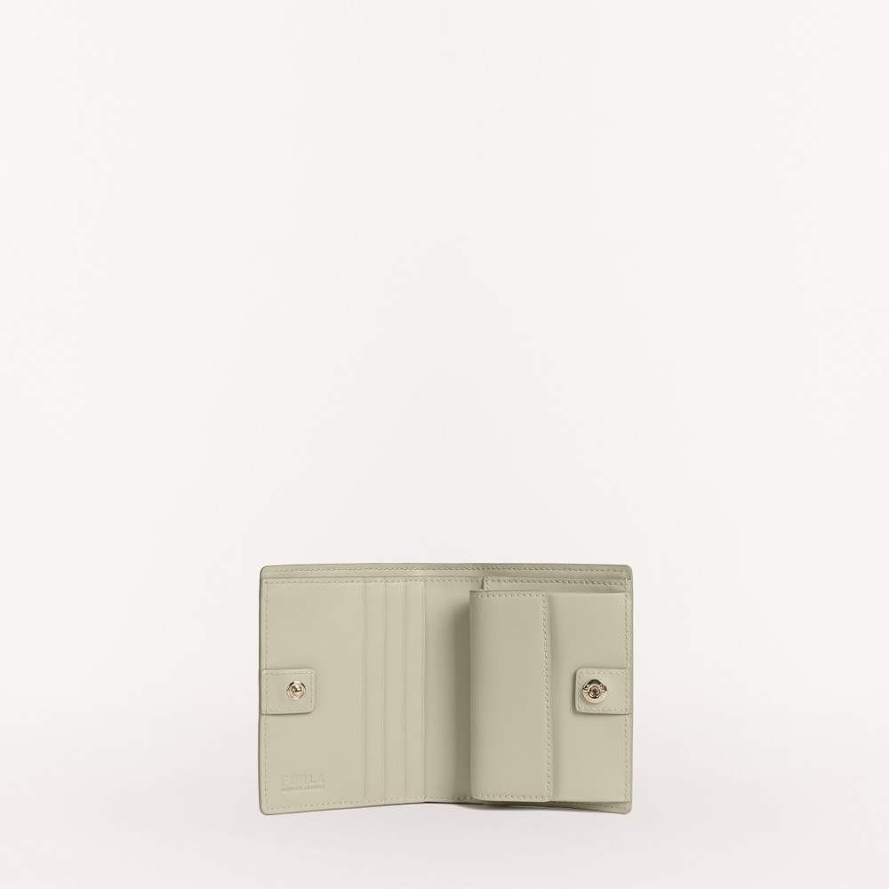 Women's Furla 1927 S Bifold Wallets Beige | 86230BFSG