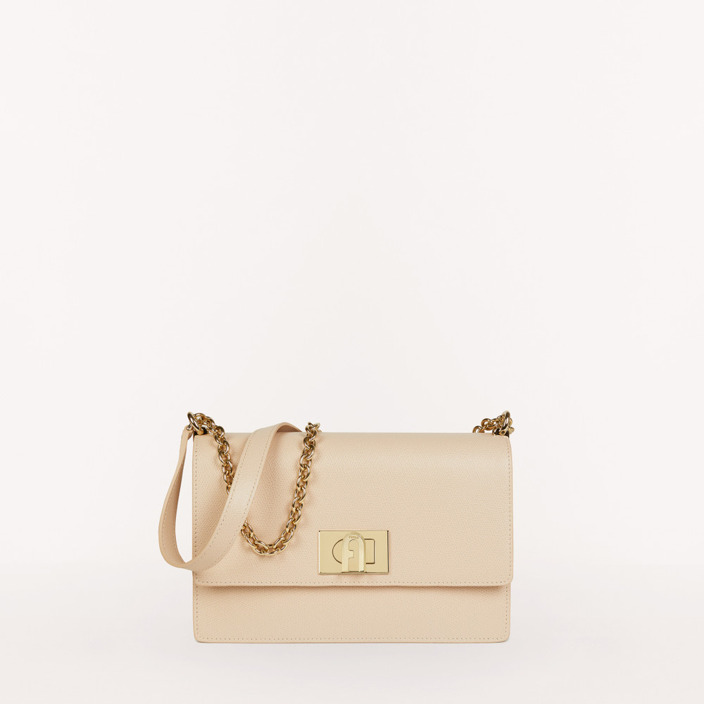 Women's Furla 1927 S Crossbody Bags Beige | 30465CMTH