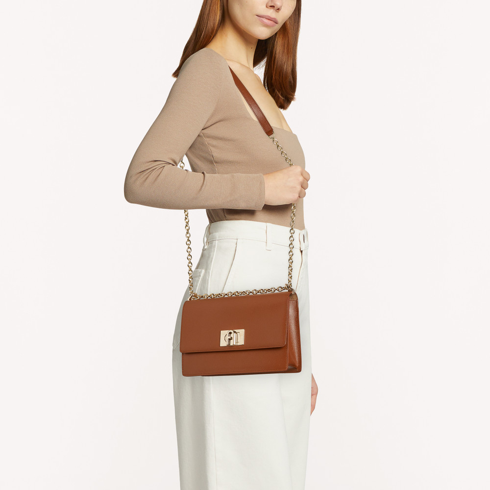 Women's Furla 1927 S Crossbody Bags Brown | 48372JKFO