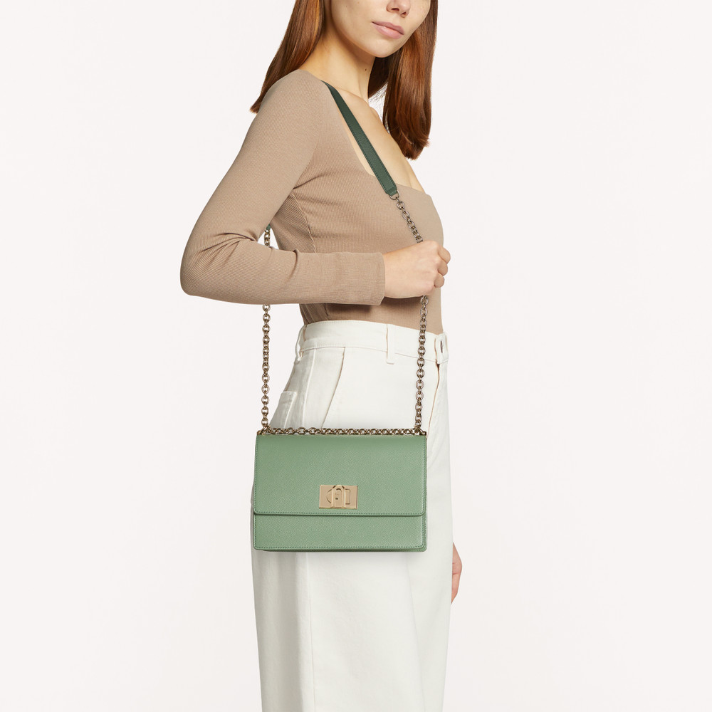 Women's Furla 1927 S Crossbody Bags Green | 60975WEPQ