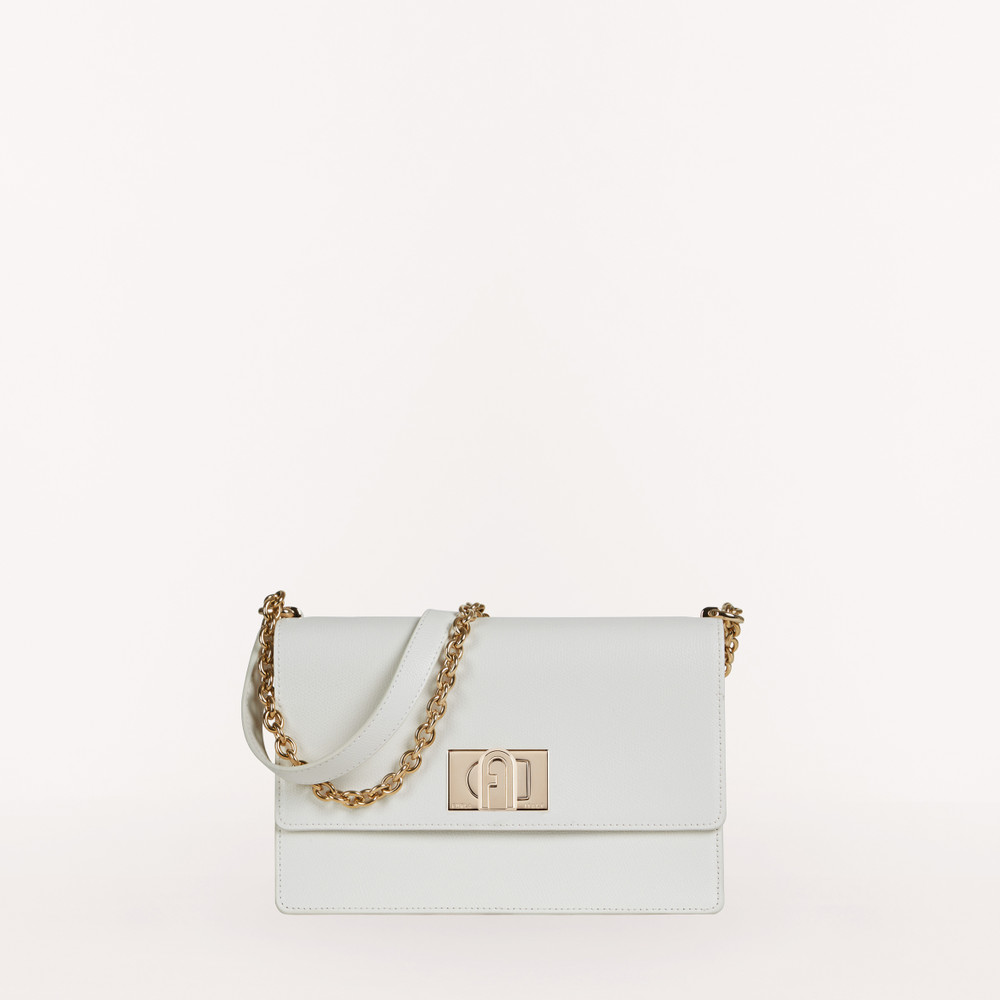 Women's Furla 1927 S Crossbody Bags White | 38714KIZQ