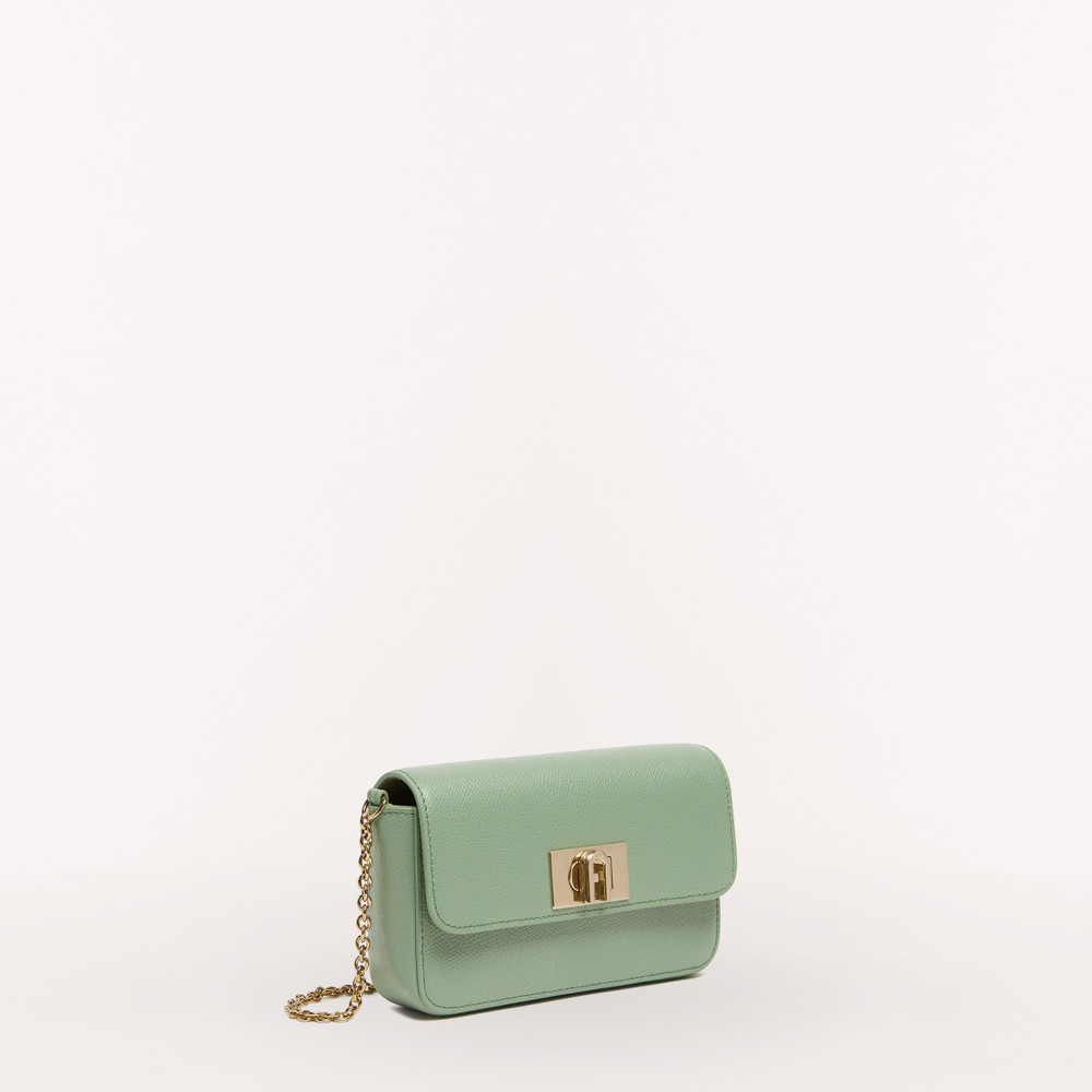 Women's Furla 1927 Soft M Mini Bags Green | 04682GLWT