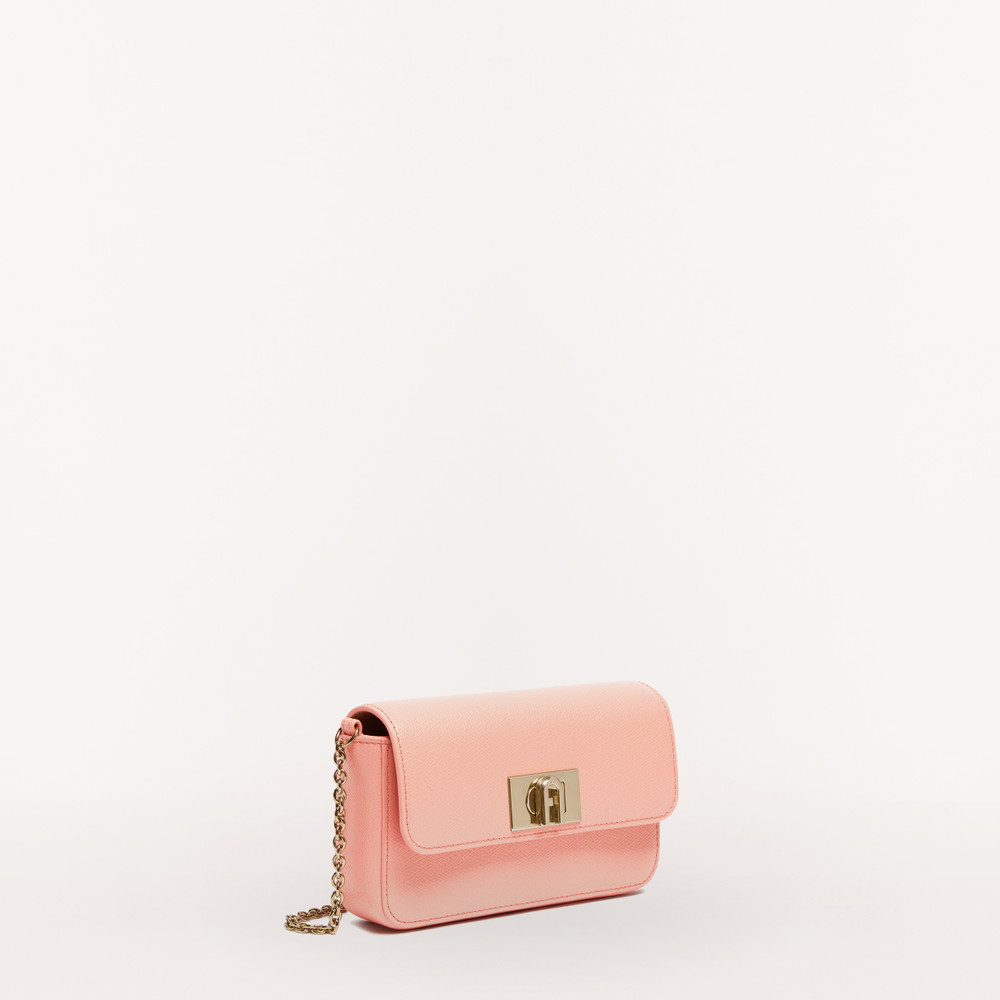 Women's Furla 1927 Soft M Mini Bags Pink | 17042MSHP