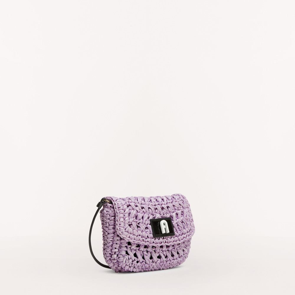 Women's Furla 1927 Soft M Mini Bags Purple | 28936WVUR