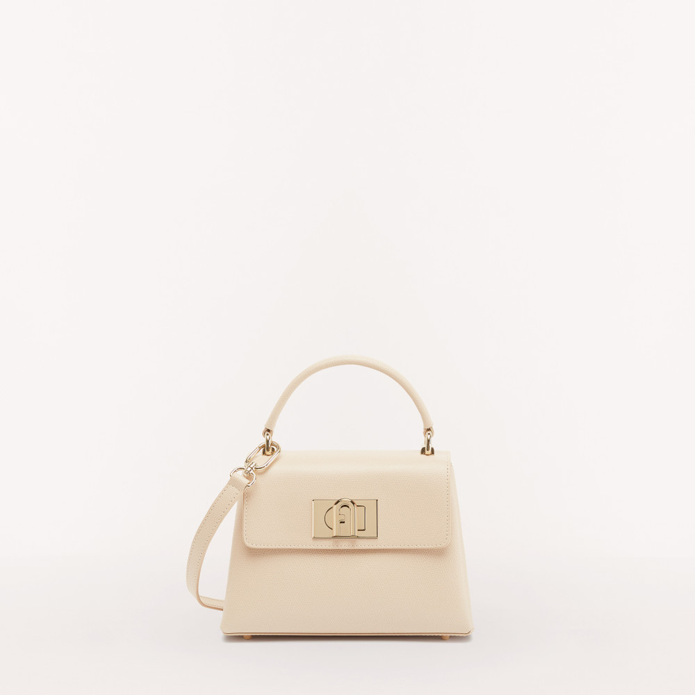 Women\'s Furla 1927 Top Handles Beige | 70219BQZJ