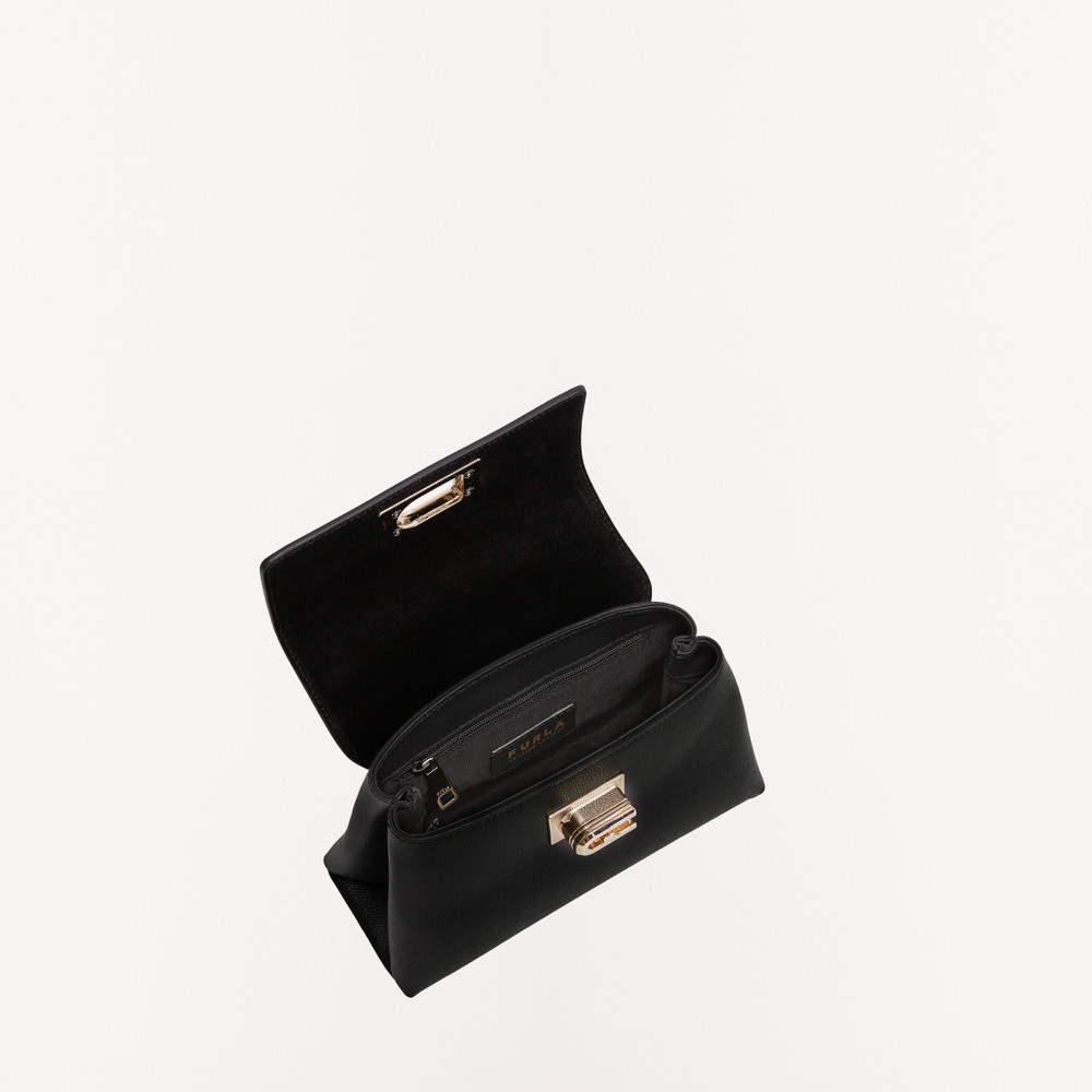 Women's Furla 1927 Top Handles Black | 19356UEQC