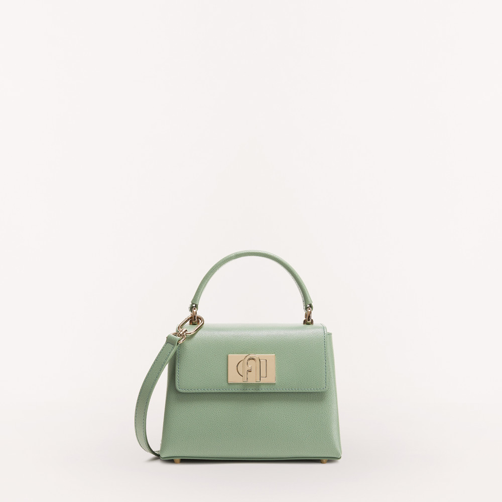 Women\'s Furla 1927 Top Handles Green | 89416GVQI