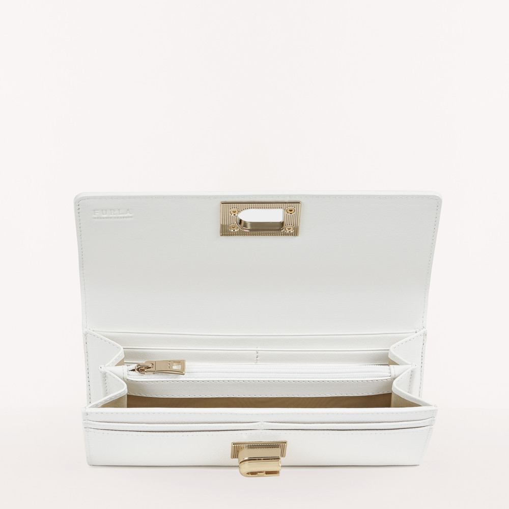 Women's Furla 1927 Xl Bifold Wallets White | 54860HJGC