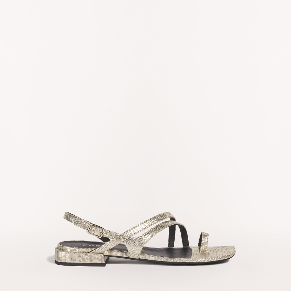 Women's Furla Armonia Sandals Silver | 67293VBRQ