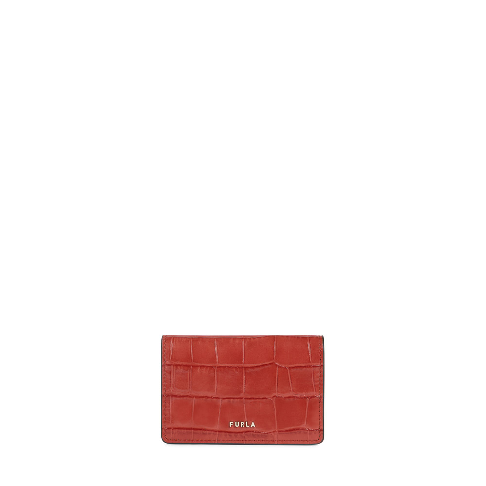 Women\'s Furla Babylon Card Holders Red | 04976DSAJ