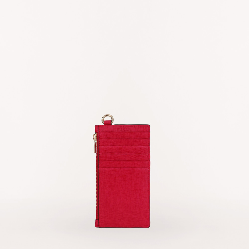 Women's Furla Babylon Card Holders Red | 49125LURK