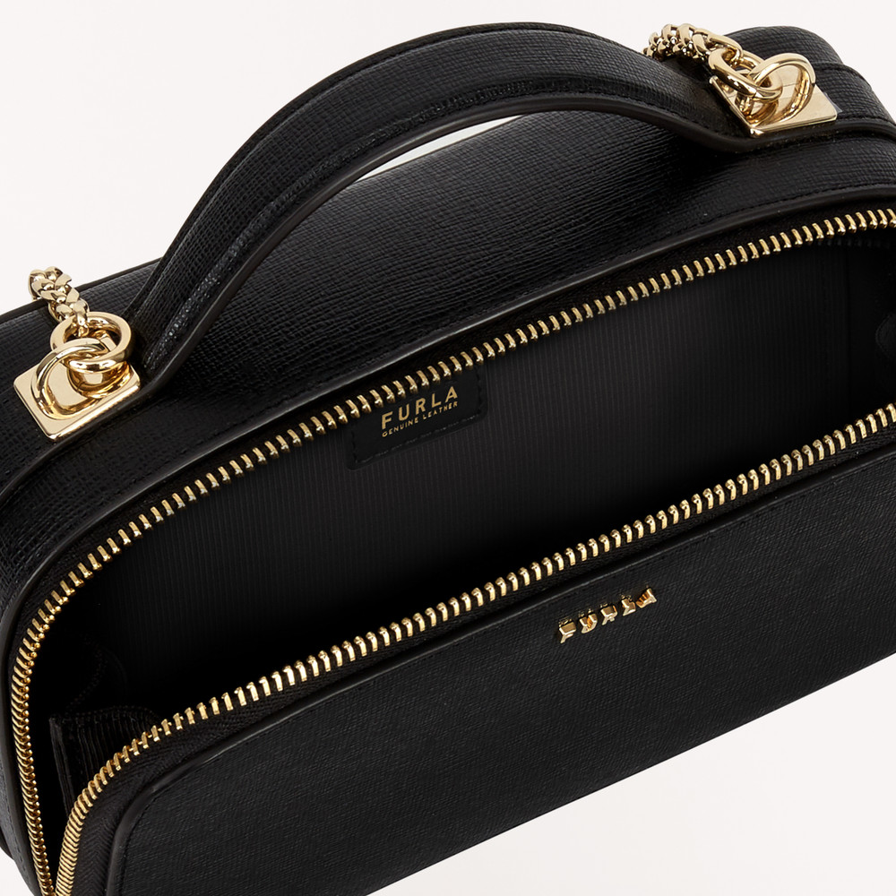 Women's Furla Babylon L Mini Bags Black | 83190XVUZ