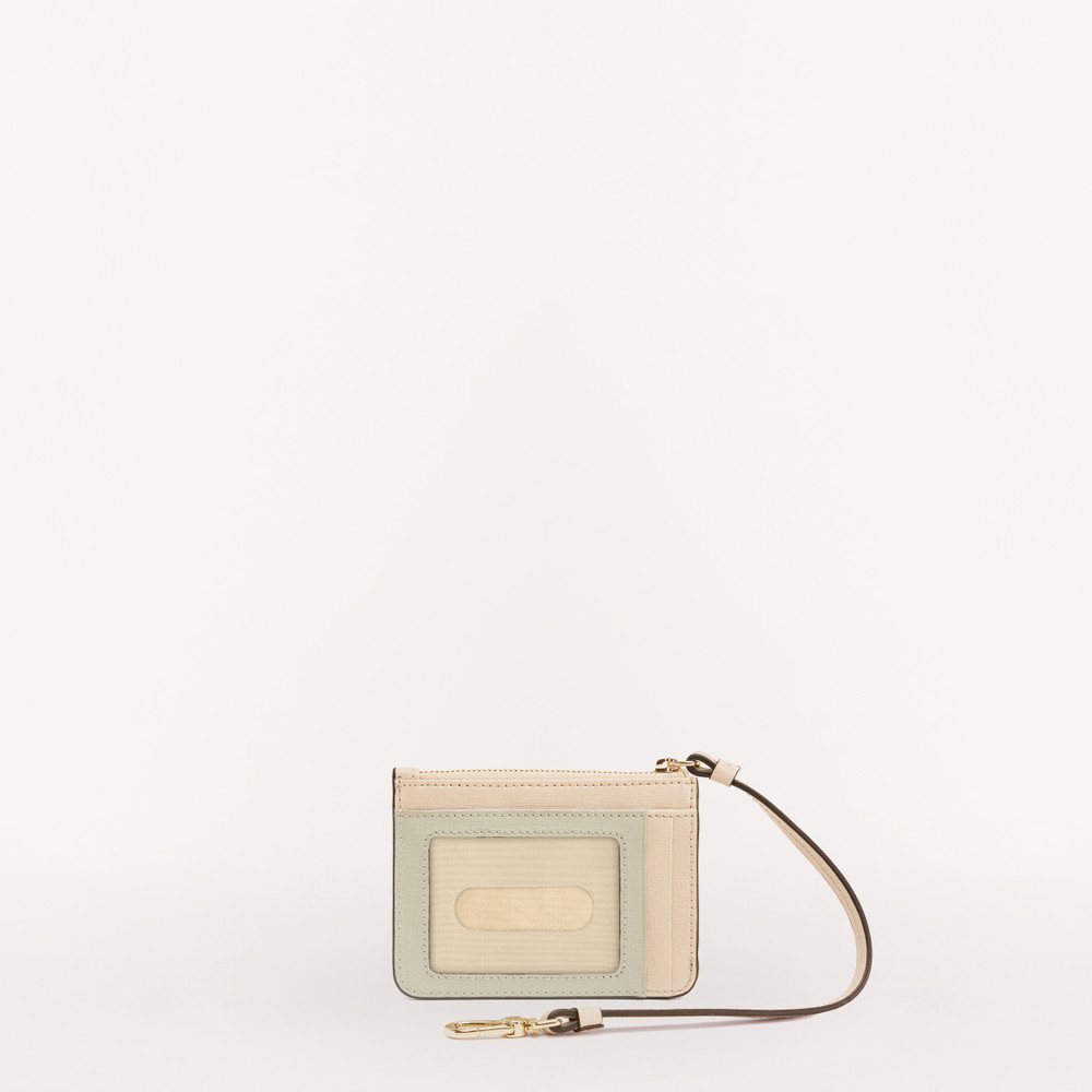 Women's Furla Babylon S Card Holders Beige | 03798VBFM