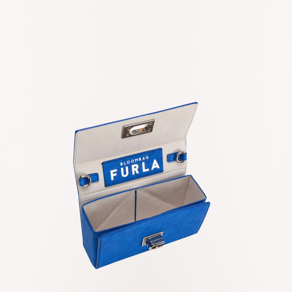 Women's Furla Bloom Shoulder Bags Blue | 96837EAZU