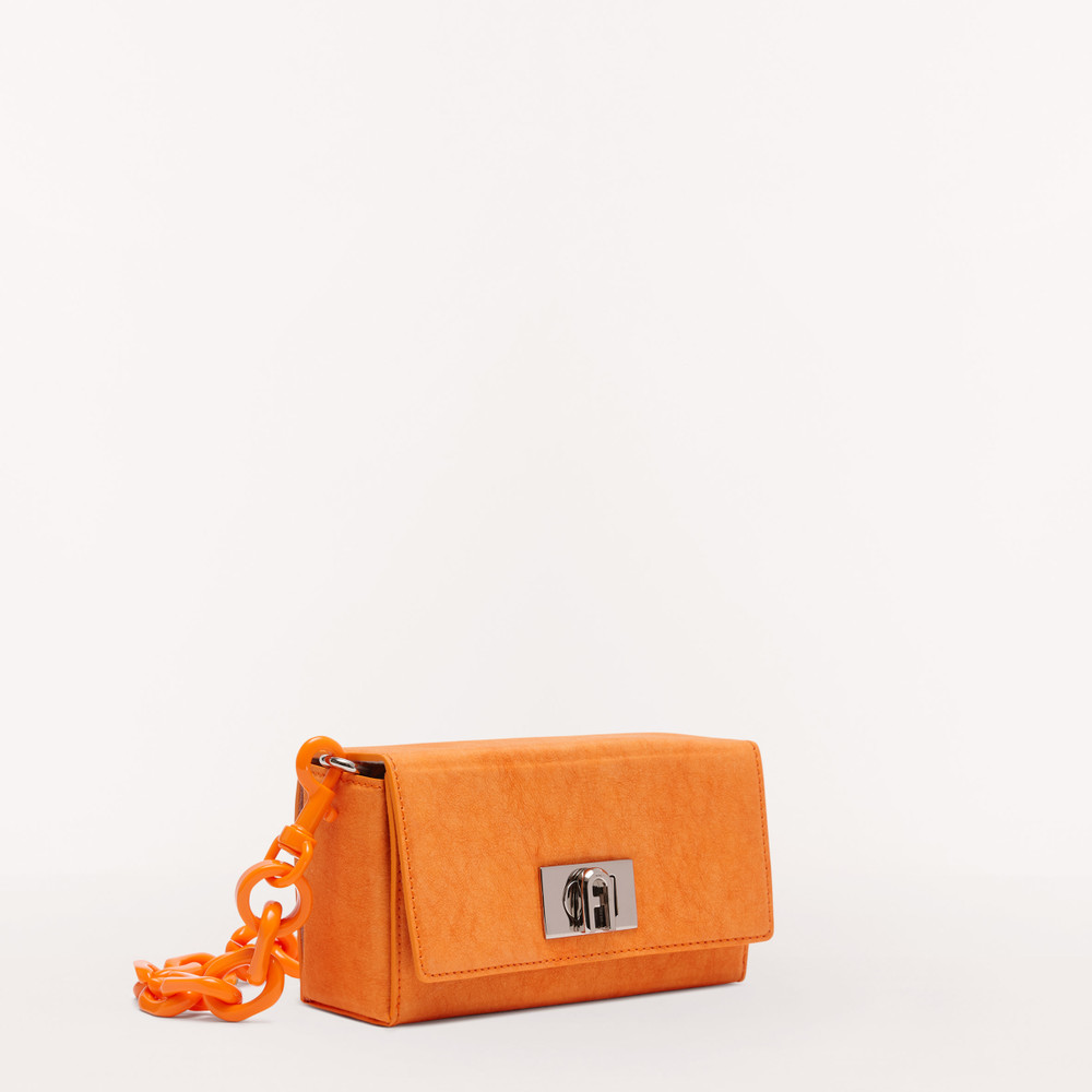 Women's Furla Bloom Shoulder Bags Orange | 93521ORSD