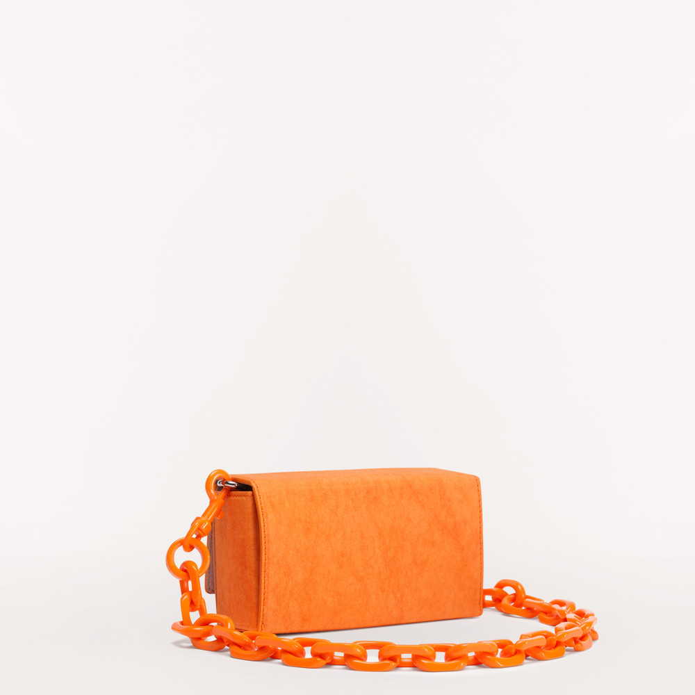 Women's Furla Bloom Shoulder Bags Orange | 93521ORSD