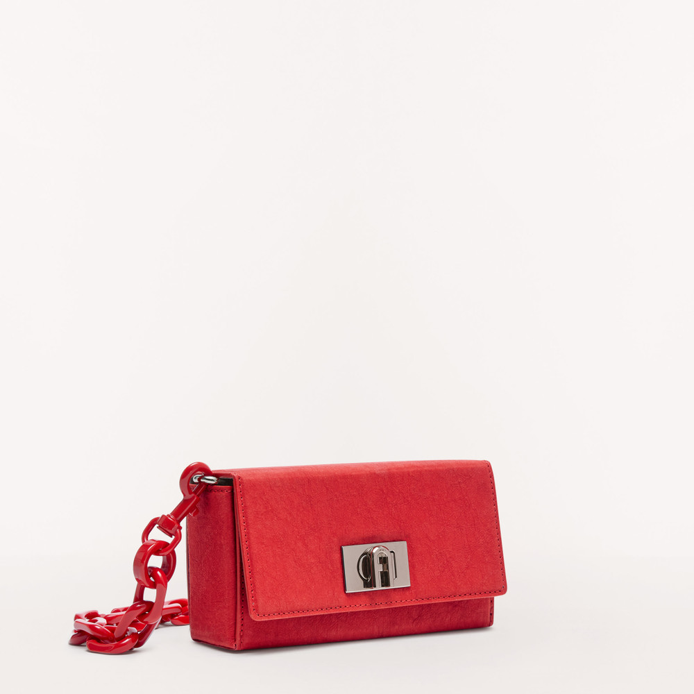 Women's Furla Bloom Shoulder Bags Red | 96374JYMR