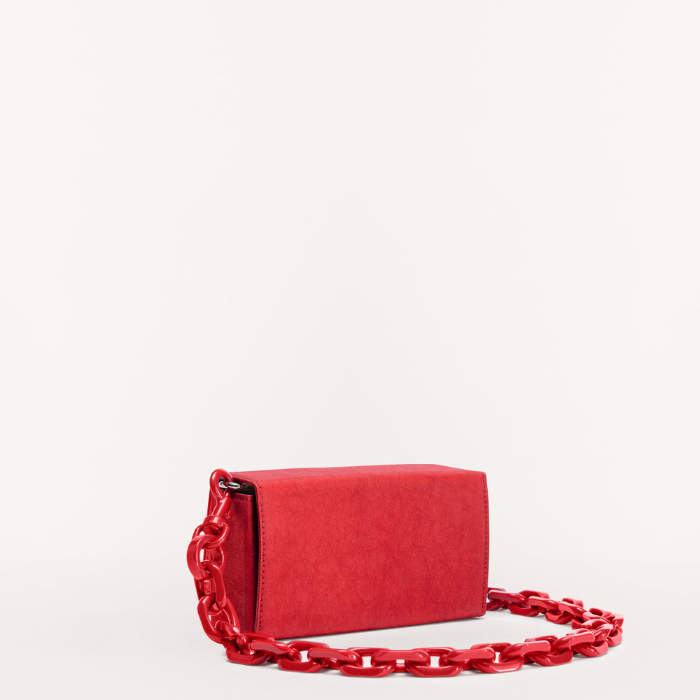 Women's Furla Bloom Shoulder Bags Red | 96374JYMR