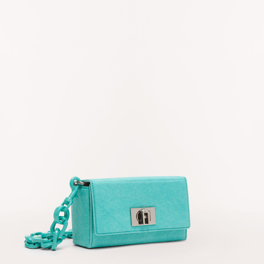 Women's Furla Bloom Shoulder Bags Turquoise | 47836ZSHM