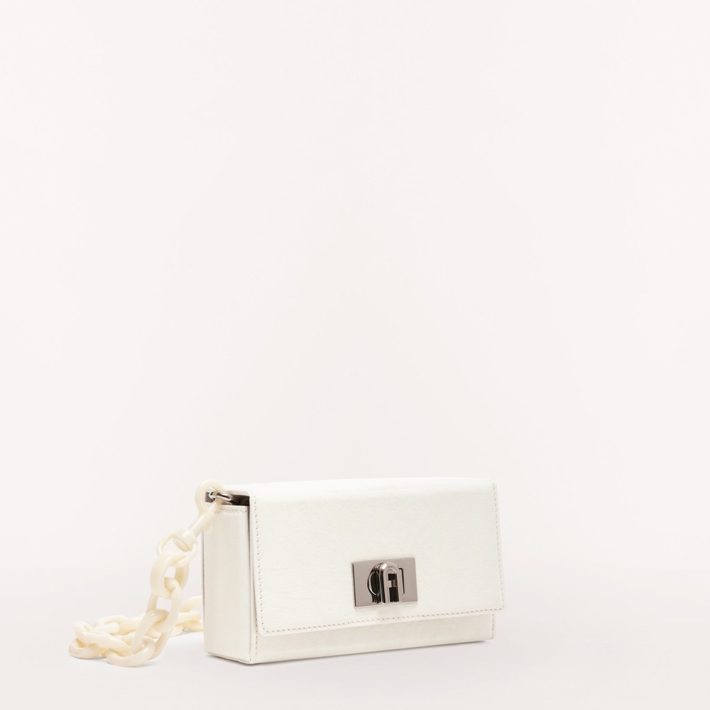 Women's Furla Bloom Shoulder Bags White | 93825BKRG