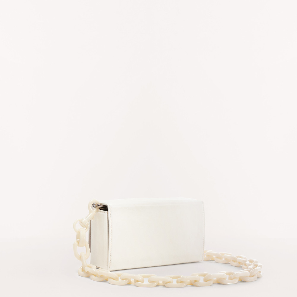 Women's Furla Bloom Shoulder Bags White | 93825BKRG