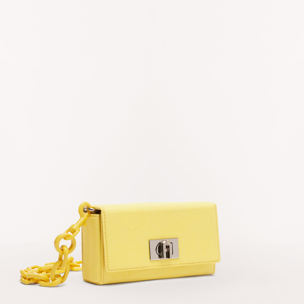 Women's Furla Bloom Shoulder Bags Yellow | 40816BIAV