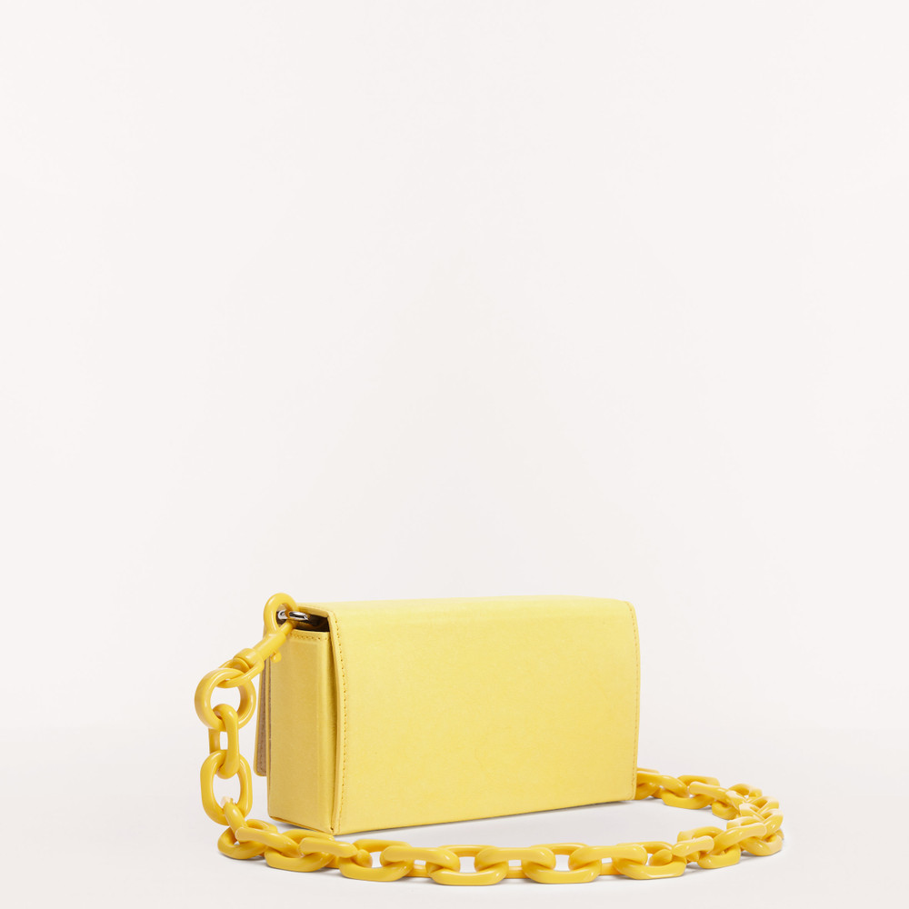 Women's Furla Bloom Shoulder Bags Yellow | 40816BIAV