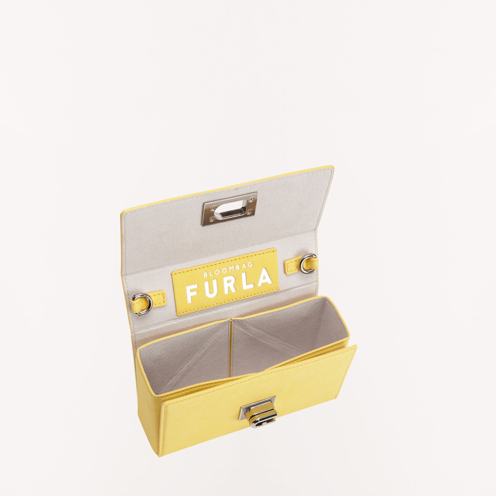 Women's Furla Bloom Shoulder Bags Yellow | 40816BIAV