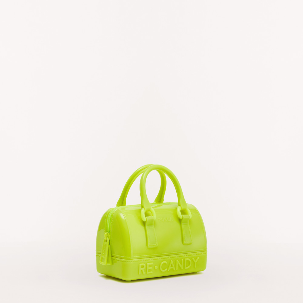 Women's Furla Candy M Top Handles Green | 47061TKUA