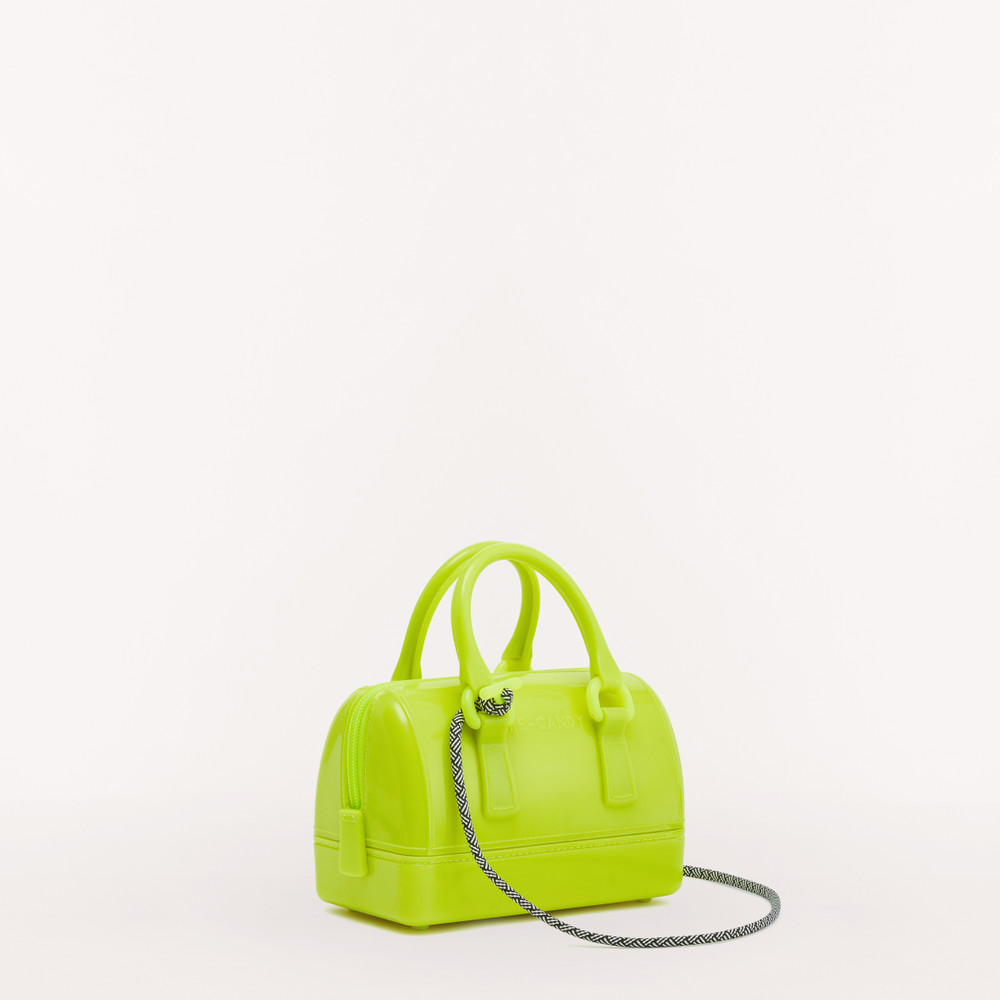 Women's Furla Candy M Top Handles Green | 47061TKUA