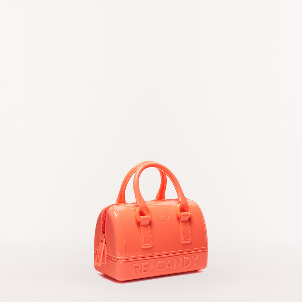 Women's Furla Candy M Top Handles Orange | 54163RFMJ