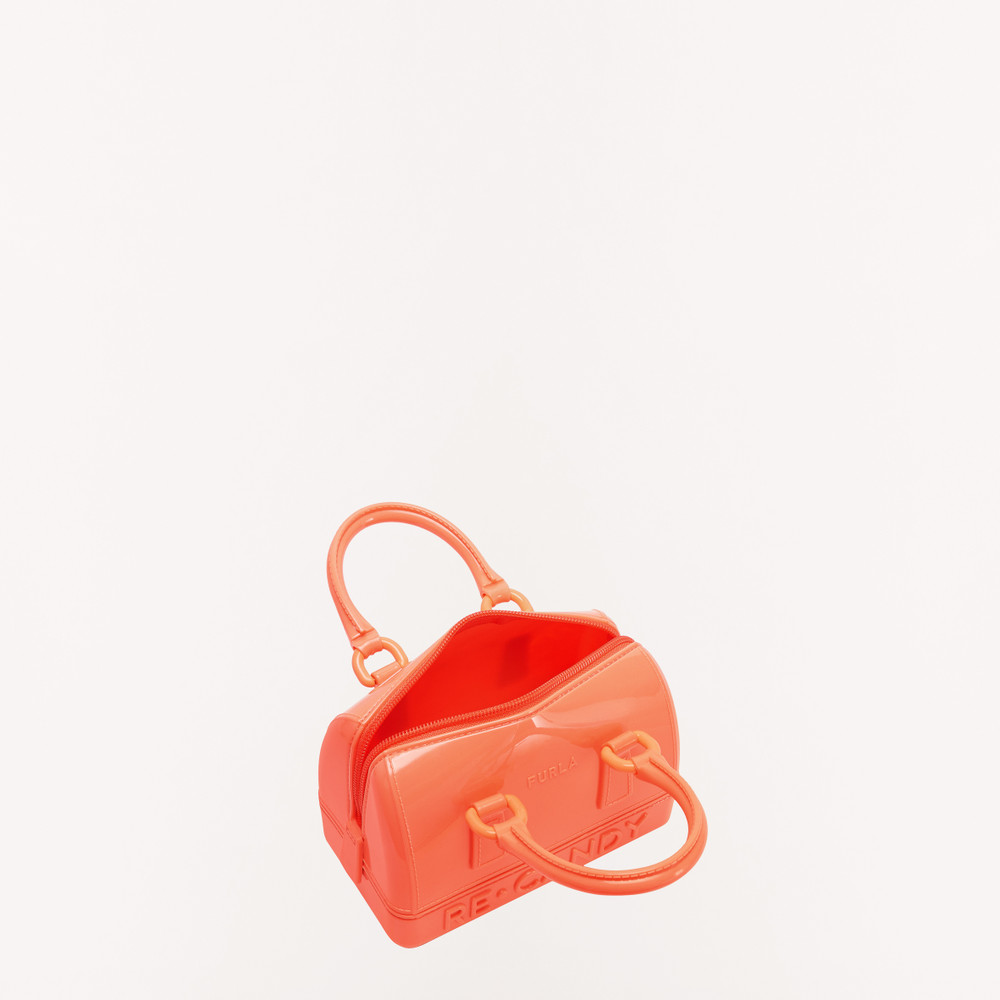 Women's Furla Candy M Top Handles Orange | 54163RFMJ