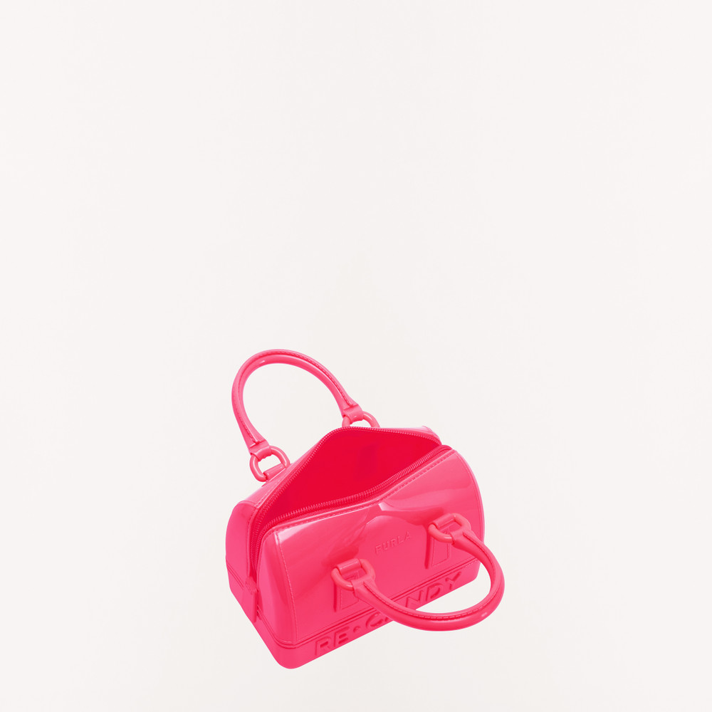 Women's Furla Candy M Top Handles Pink | 93187BUGJ