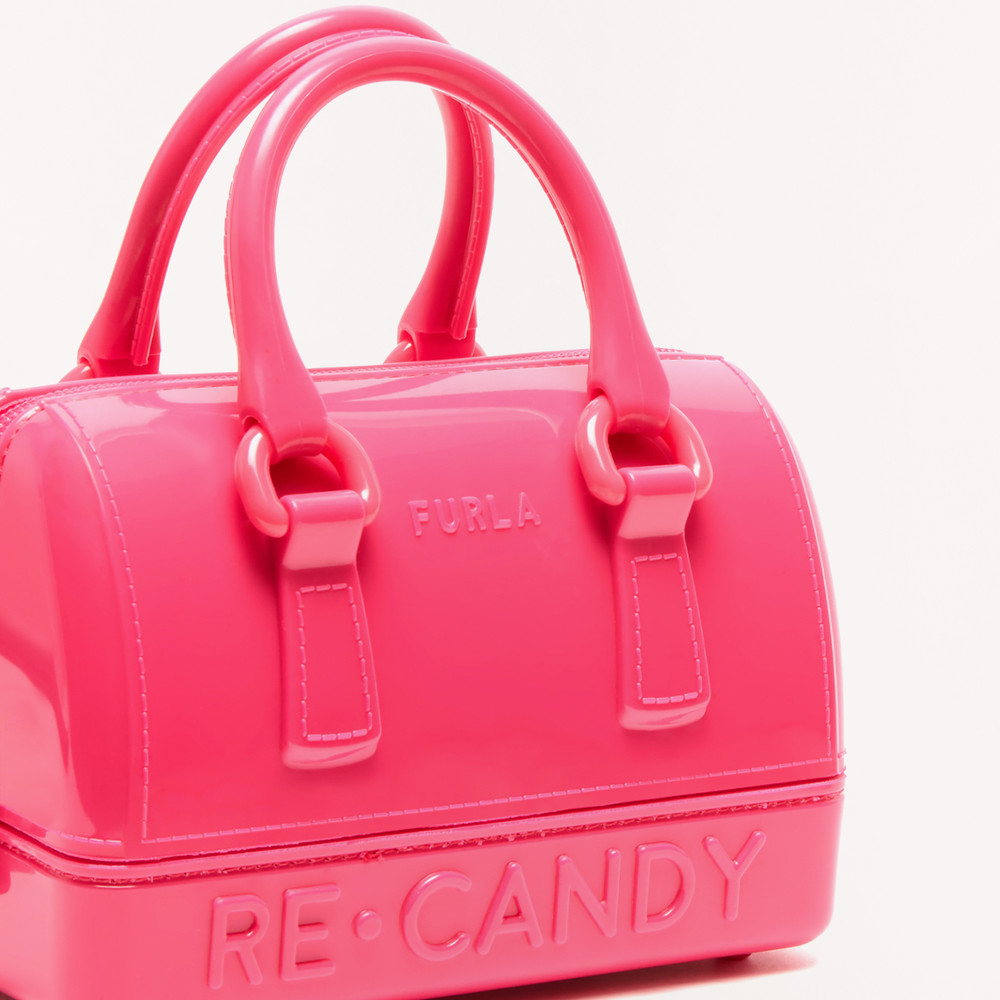 Women's Furla Candy M Top Handles Pink | 93187BUGJ