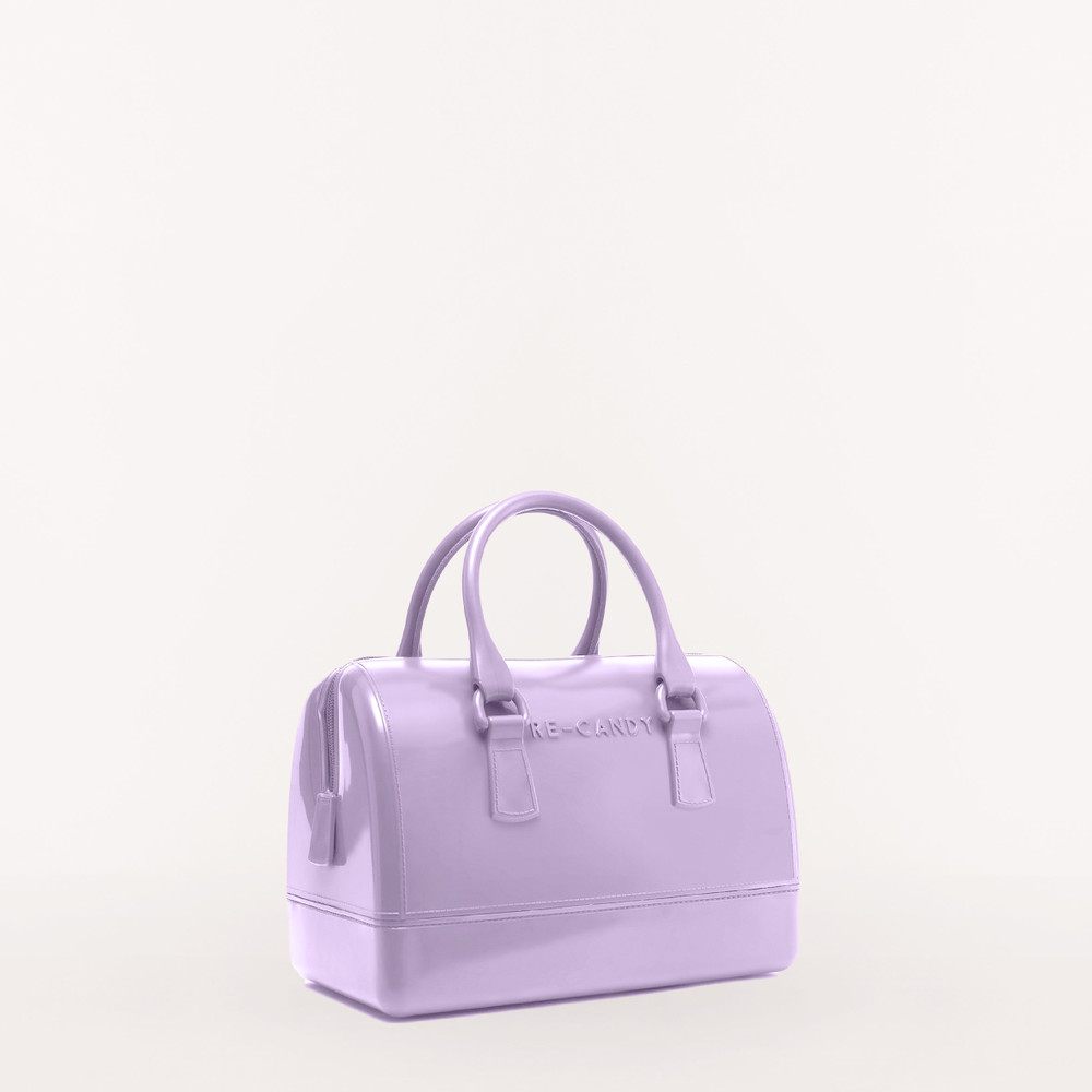 Women's Furla Candy S Top Handles Purple | 75981DCLE