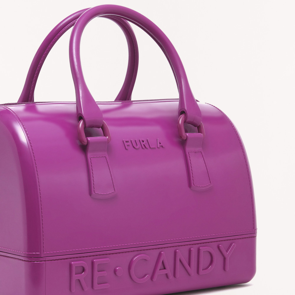 Women's Furla Candy S Top Handles Purple | 89706DMPV