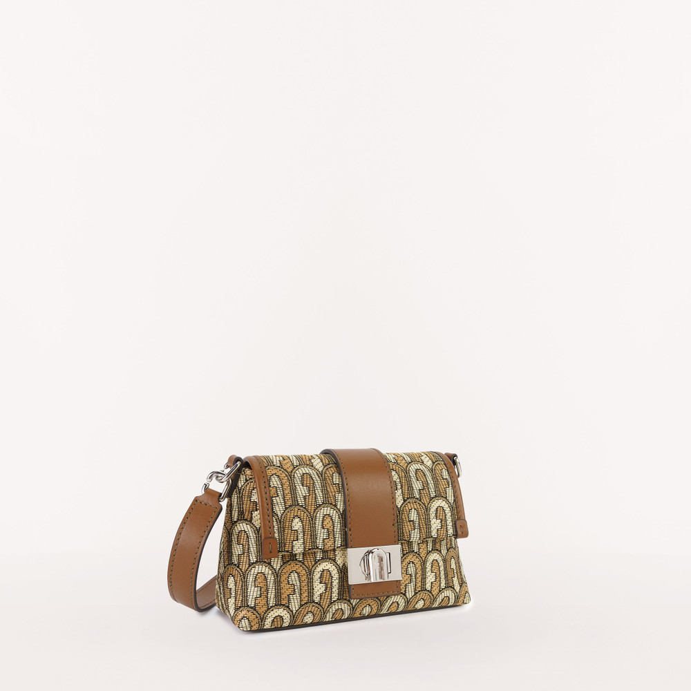 Women's Furla Charlotte L Mini Bags Brown | 60841FGXT