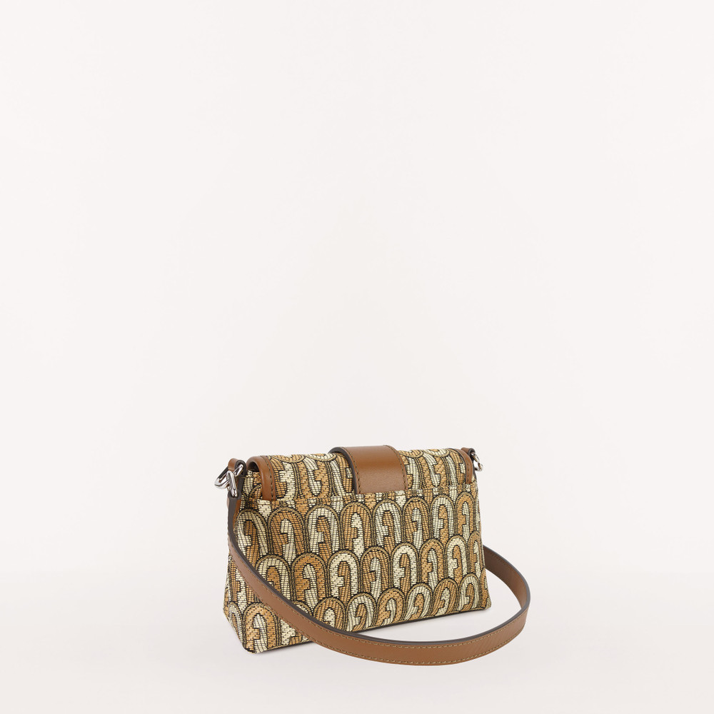 Women's Furla Charlotte L Mini Bags Brown | 60841FGXT