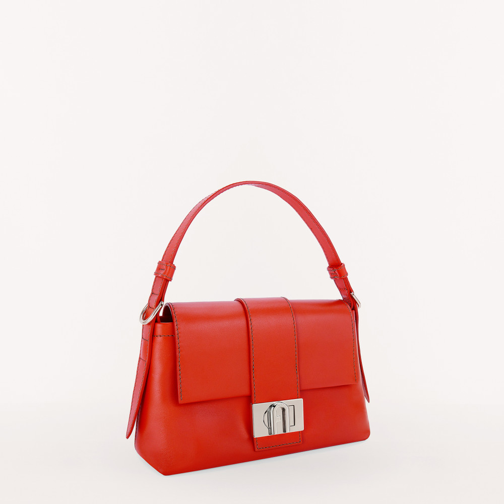 Women's Furla Charlotte S Shoulder Bags Red | 21854CTEI