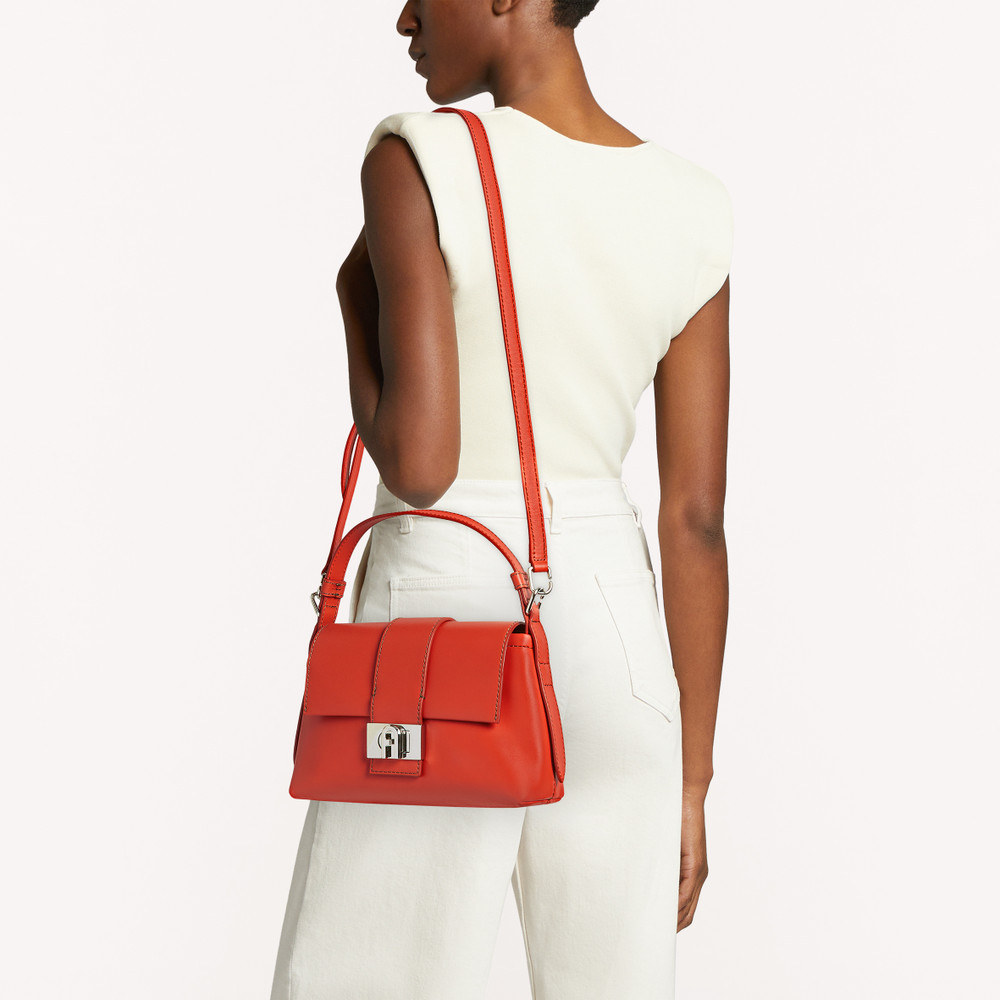 Women's Furla Charlotte S Shoulder Bags Red | 21854CTEI