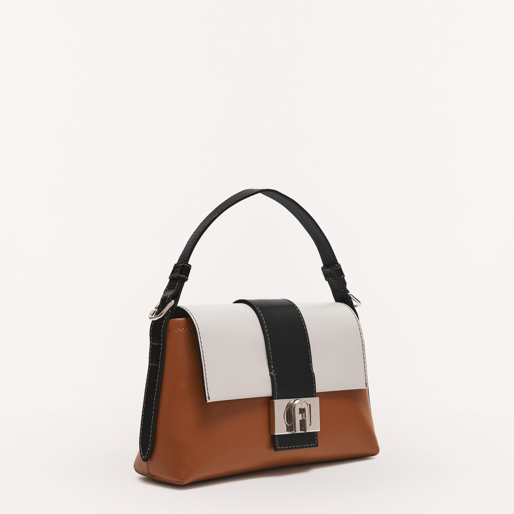 Women's Furla Charlotte S Shoulder Bags Brown | 23056FYVN