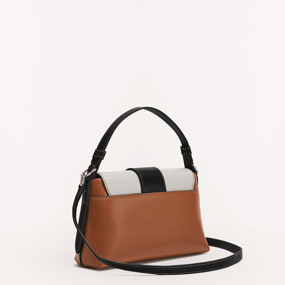 Women's Furla Charlotte S Shoulder Bags Brown | 23056FYVN