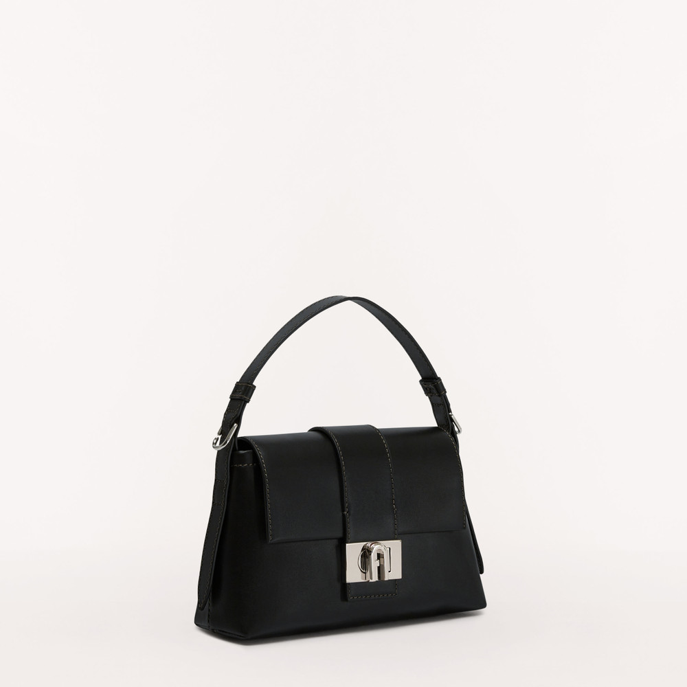 Women's Furla Charlotte S Shoulder Bags Black | 23647EZTG