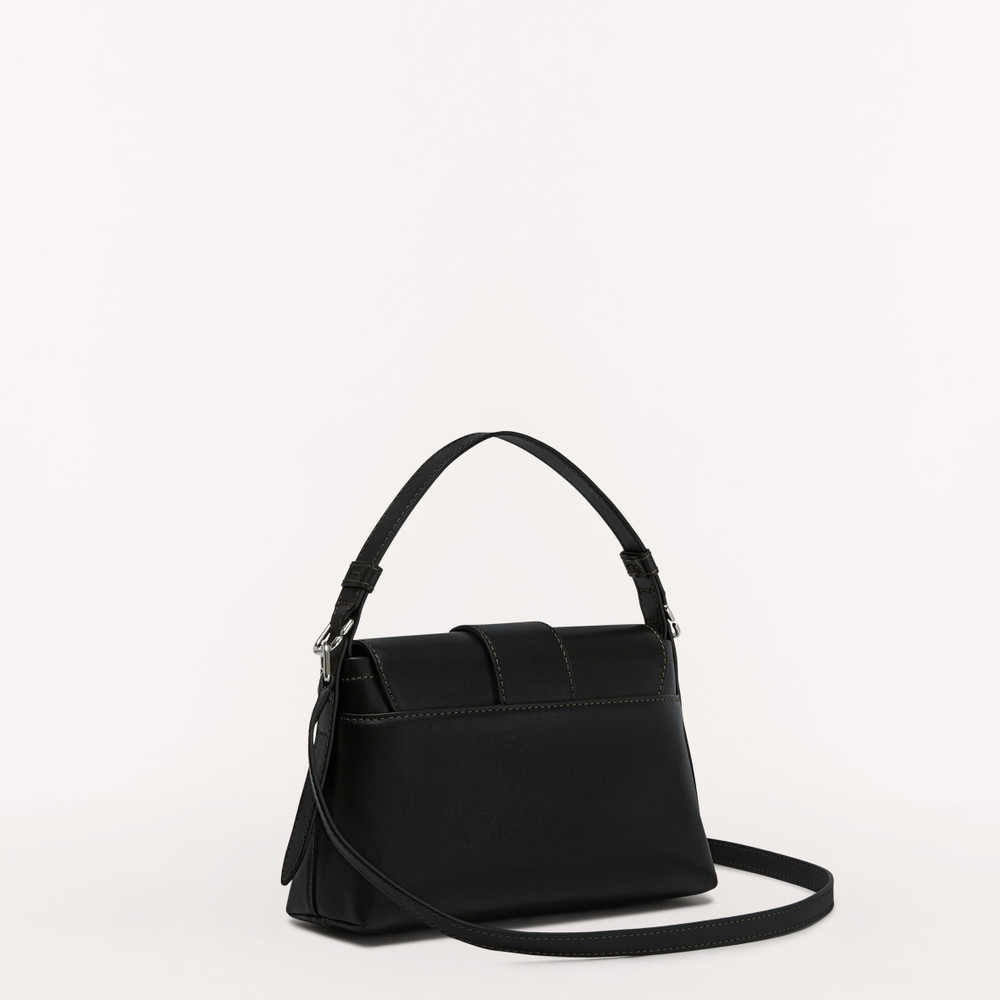 Women's Furla Charlotte S Shoulder Bags Black | 23647EZTG