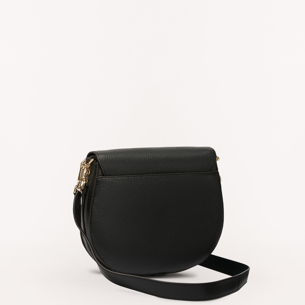 Women's Furla Club 2 S Crossbody Bags Black | 35482NTFK