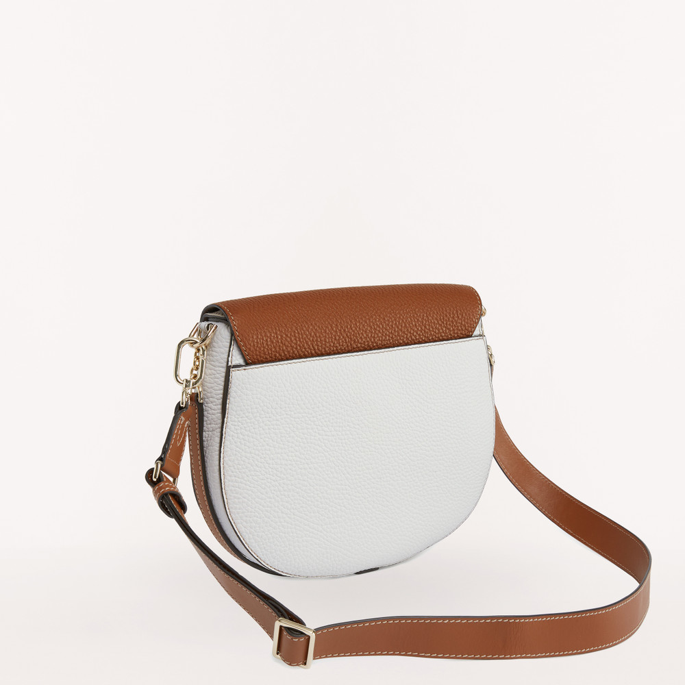 Women's Furla Club 2 S Crossbody Bags Brown White | 18450SHDV