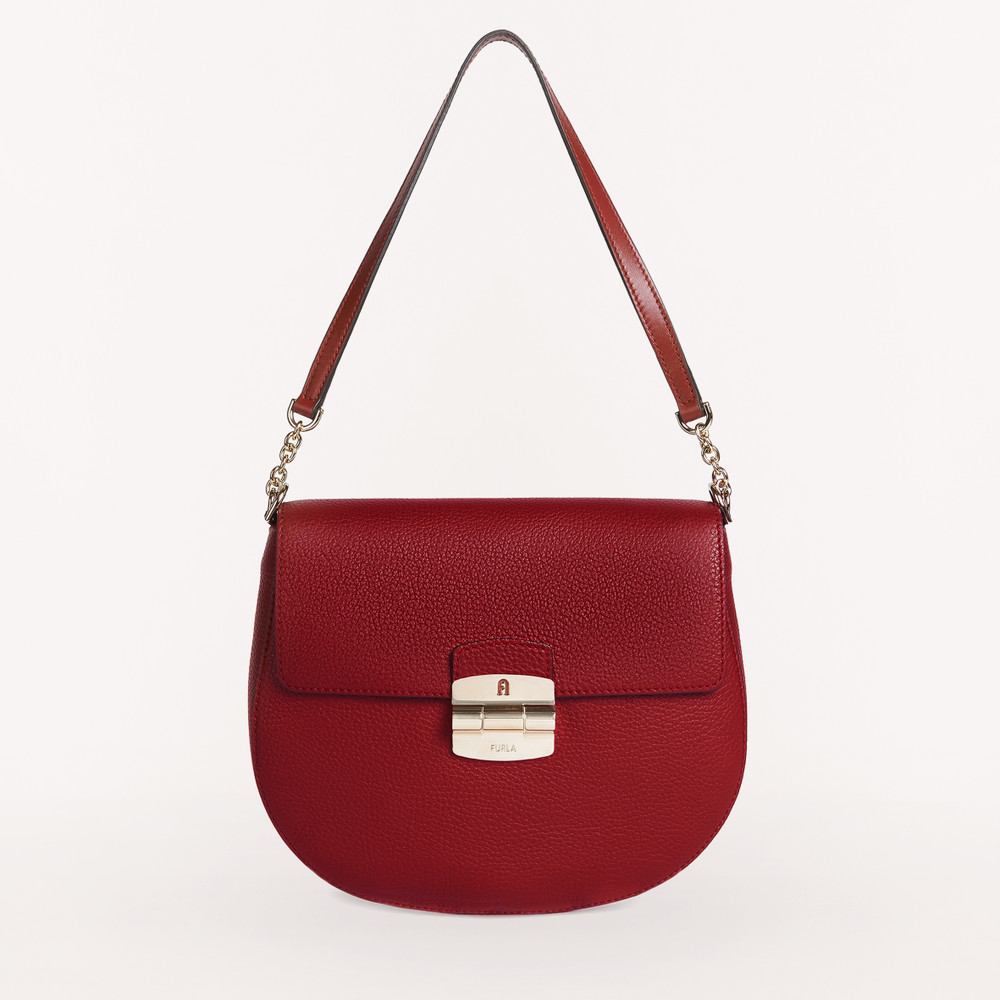 Women's Furla Club 2 S Crossbody Bags Burgundy | 01467ABGH