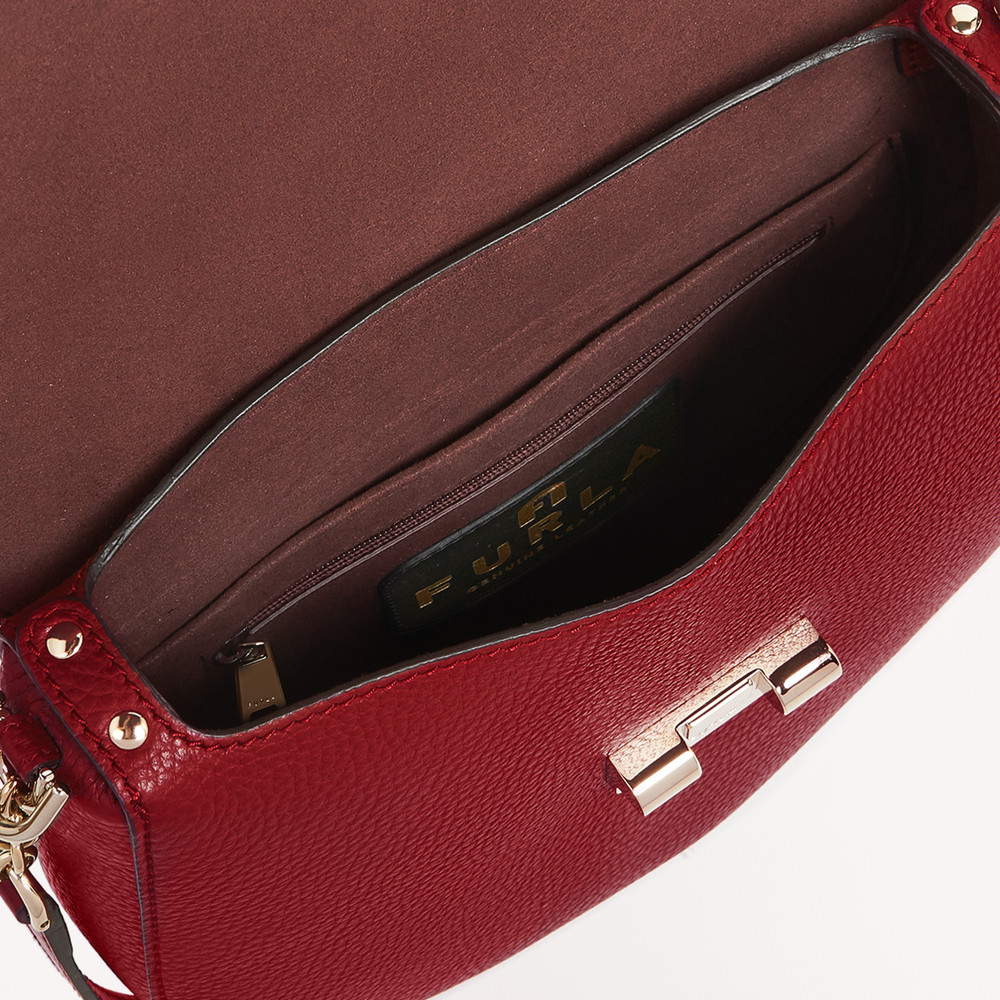 Women's Furla Club 2 S Crossbody Bags Burgundy | 01467ABGH